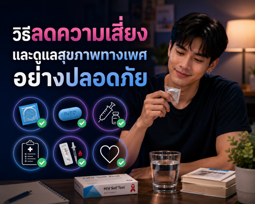 วิธีลดความเสี่ยงและดูแลสุขภาพทางเพศอย่างปลอดภัย